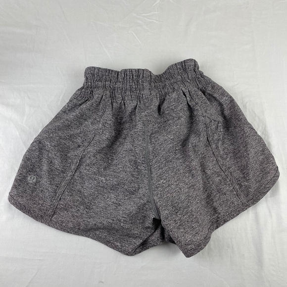 Lululemon Women’s Sz 4 Running Grey Lined Shorts - Picture 8 of 11